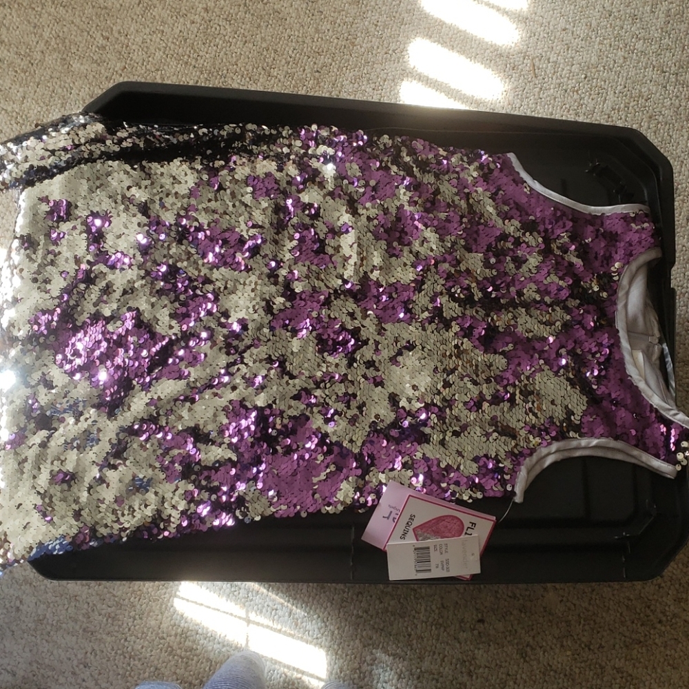 Lavender flip sequin dress size 7/8